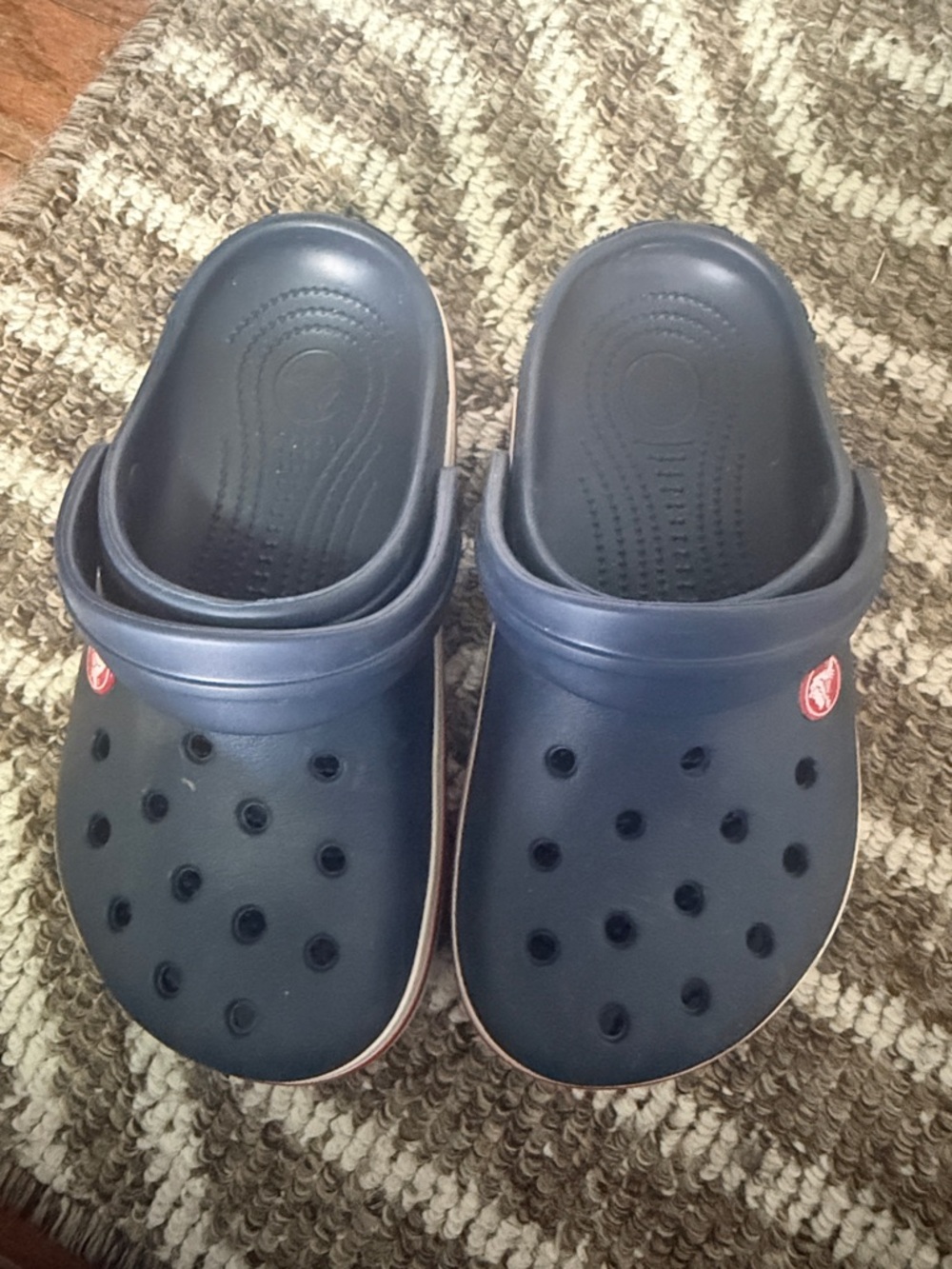 CROCS Navy Blue Kids Classic Clog Sandals